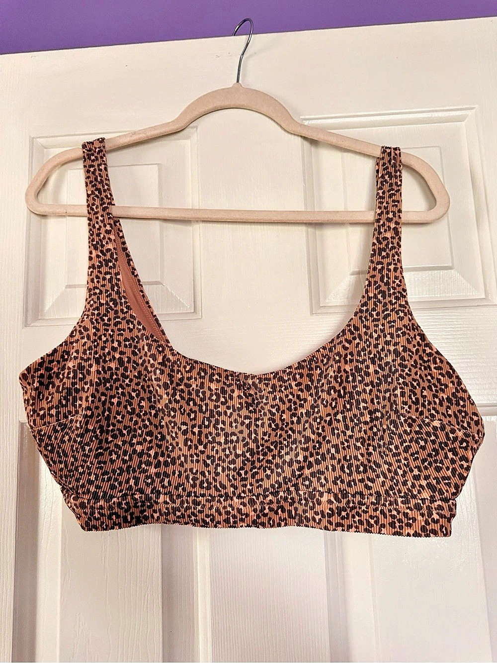Aerie Animal Print Bikini Set in Pink & Brown Like New